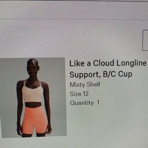 Lululemon Like a Cloud Longline sports bra